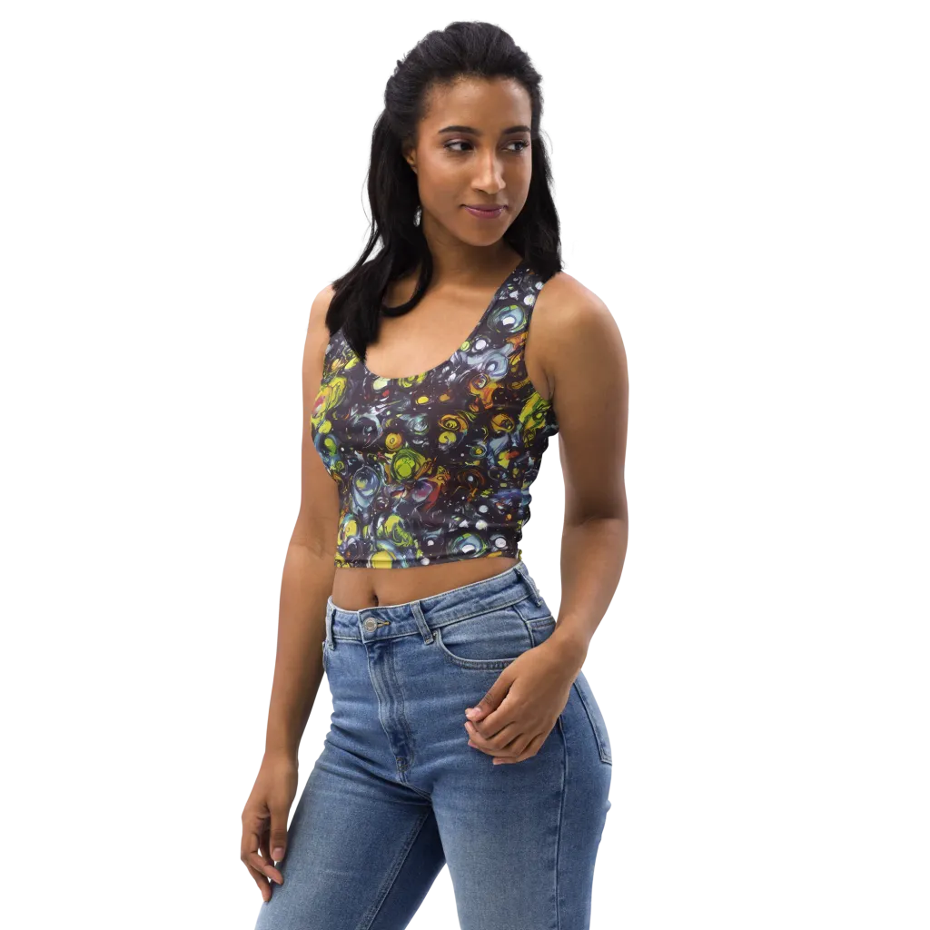 Dark Matter Dance on Crop Top — Left Front