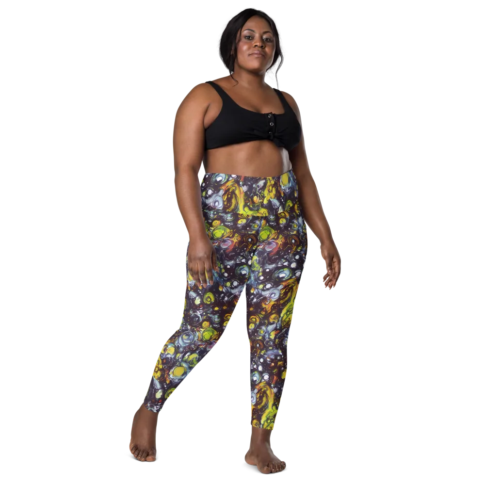 Dark Matter Dance on Leggings with Pockets — Front