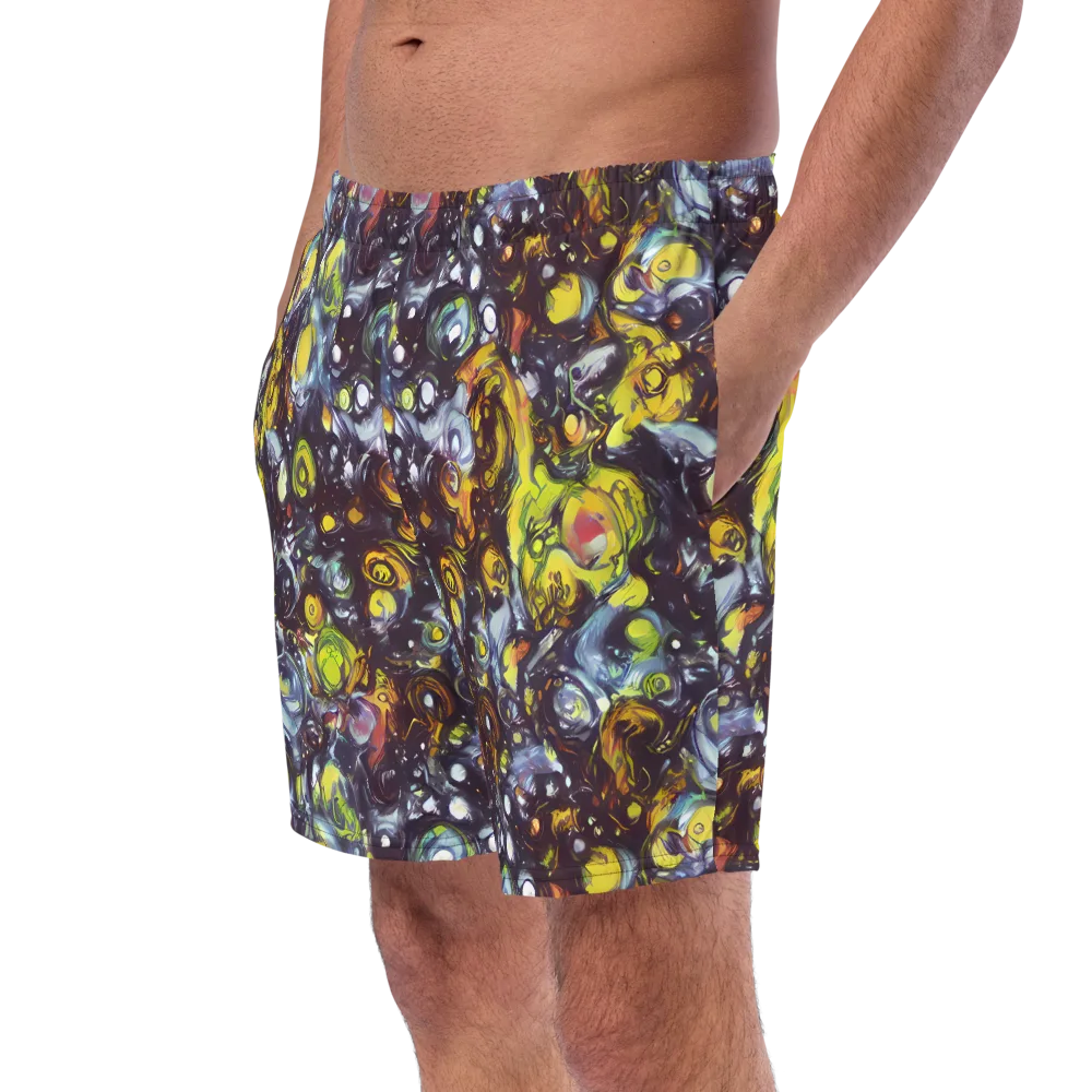 Dark Matter Dance on Swim Trunks — Left Front