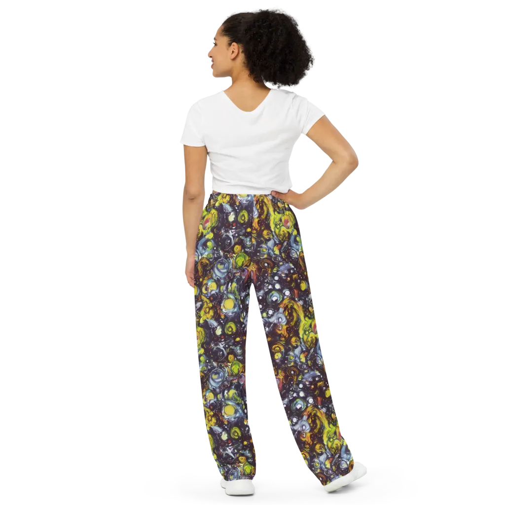 Dark Matter Dance on Wide-Leg Pants — Back