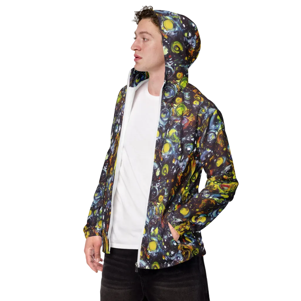Dark Matter Dance on Men's Windbreaker — Left Front
