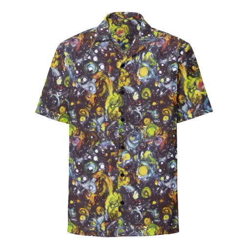 Dark Matter Dance on a Button Shirt