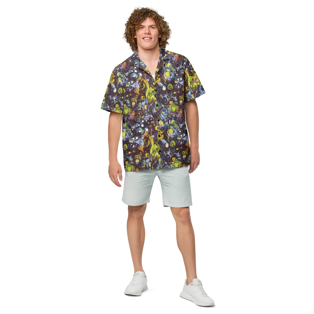 Dark Matter Dance on Button Shirt — Front