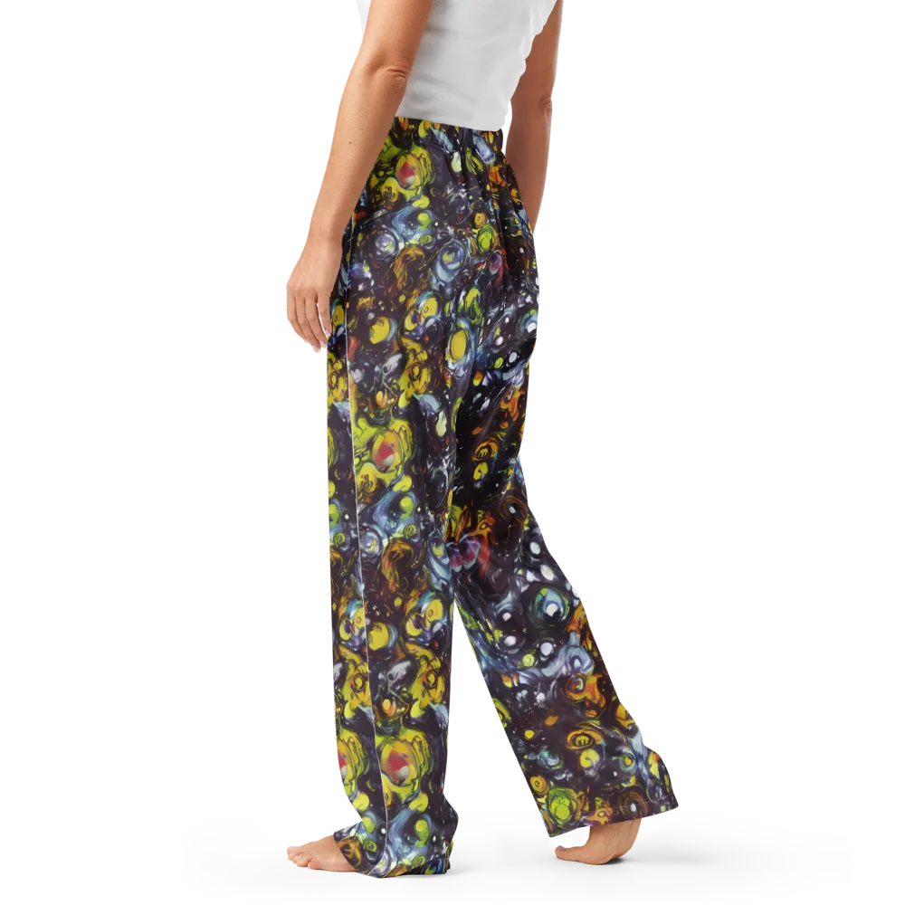 Dark Matter Dance on Women's Pajama Pants — Left