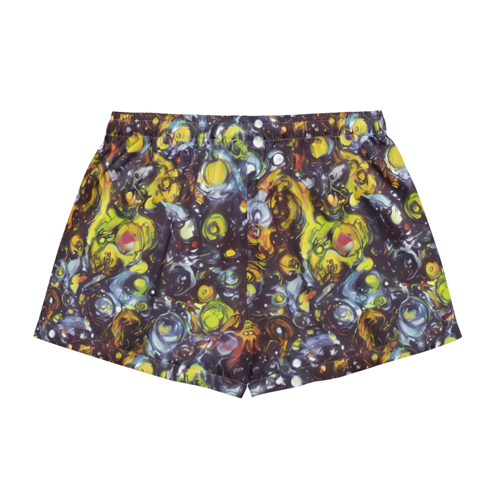Dark Matter Dance on Women's Pajama Shorts — Back