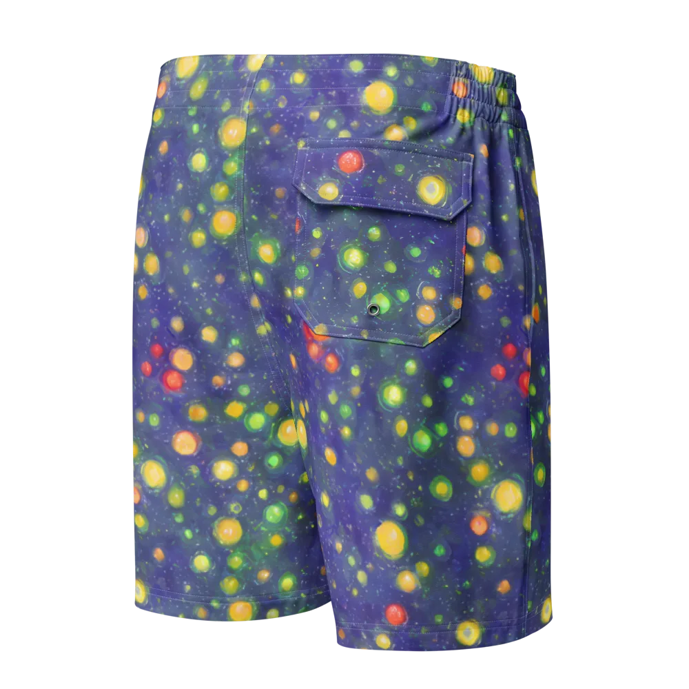 Luminous Nebula on Men's Board Shorts — Back
