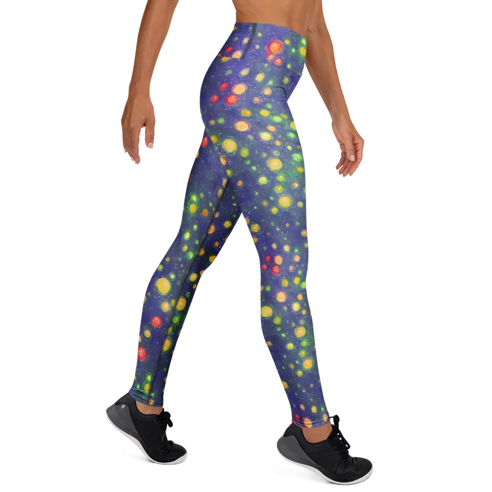 Luminous Nebula on Yoga Leggings — Right