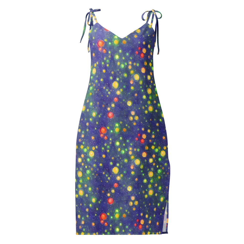 Luminous Nebula on Slip Dress — Front