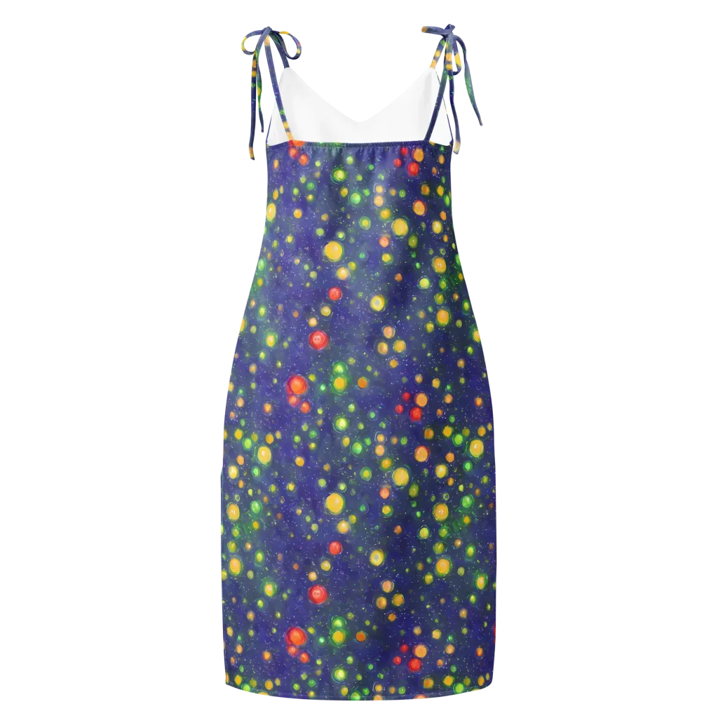 Luminous Nebula on Slip Dress — Back