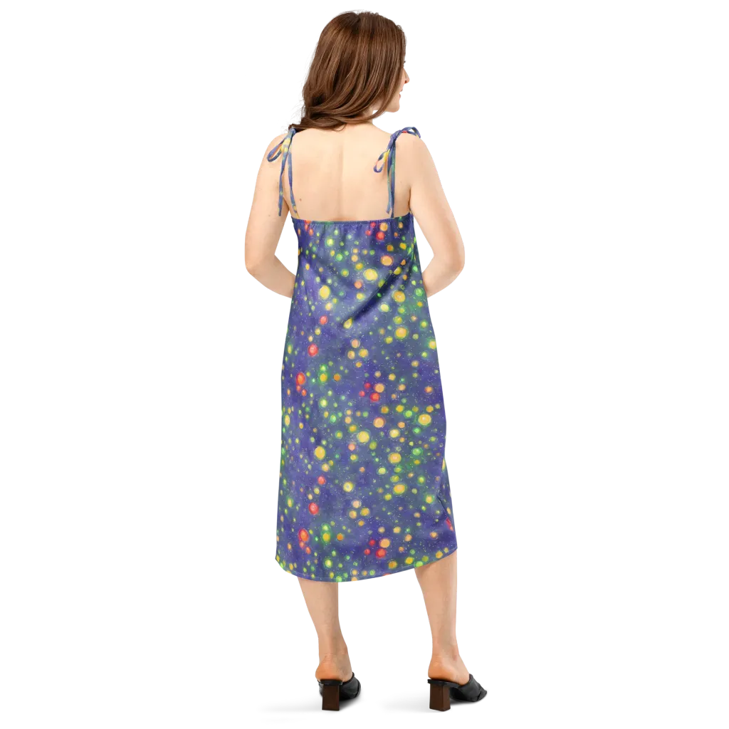 Luminous Nebula on Slip Dress — Back