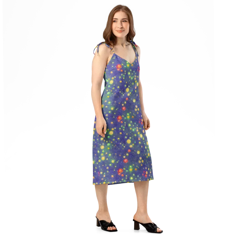 Luminous Nebula on Slip Dress — Right Front
