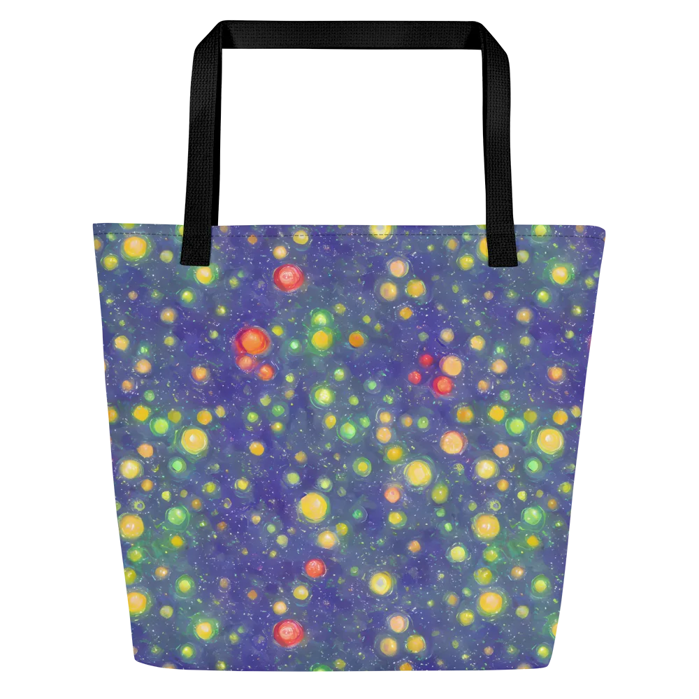 Luminous Nebula on Large Tote Bag W/ Pocket — Front