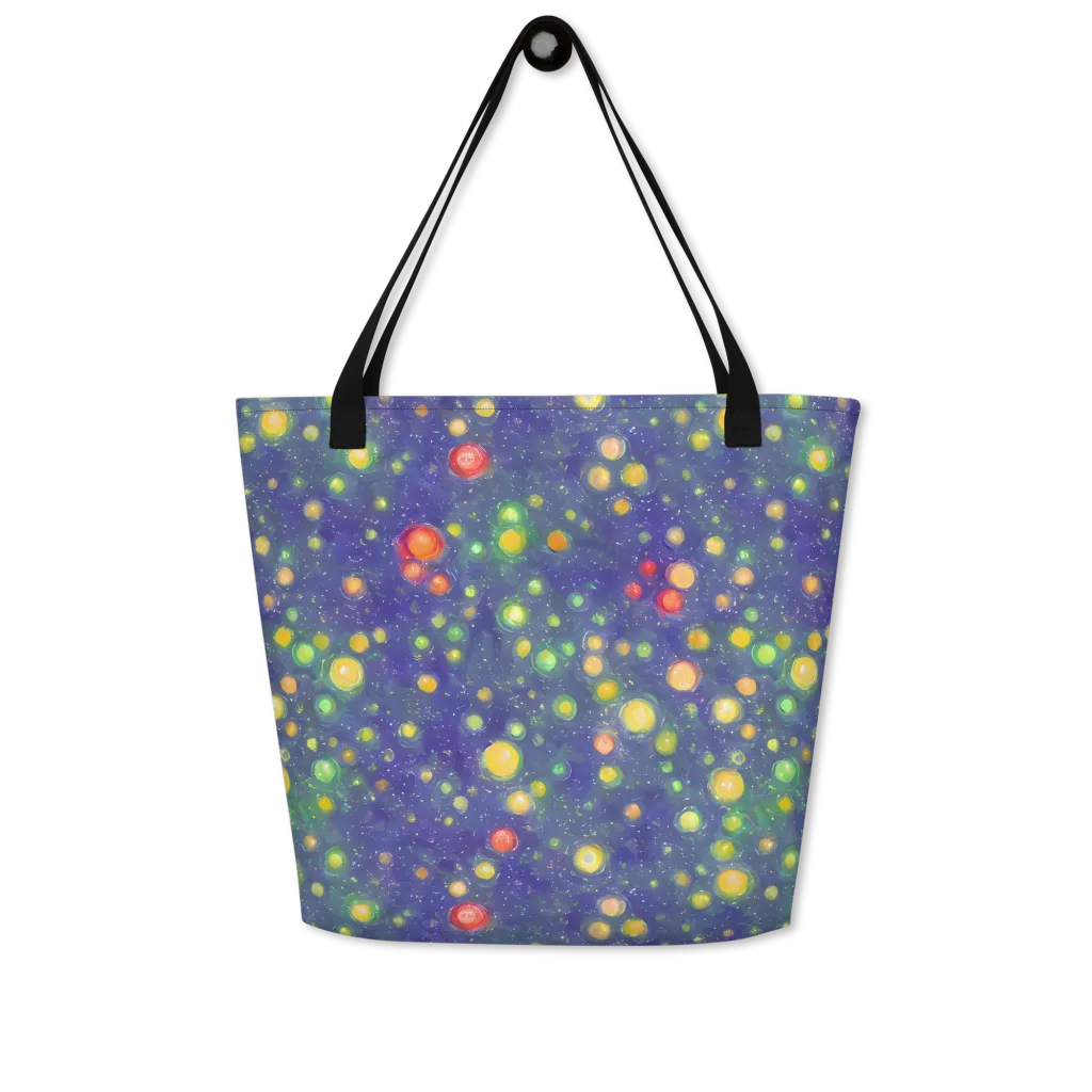 Luminous Nebula on Large Tote Bag W/ Pocket — Front