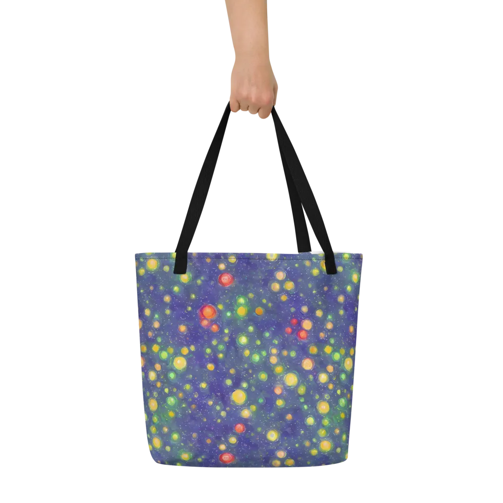 Luminous Nebula on Large Tote Bag W/ Pocket — Front