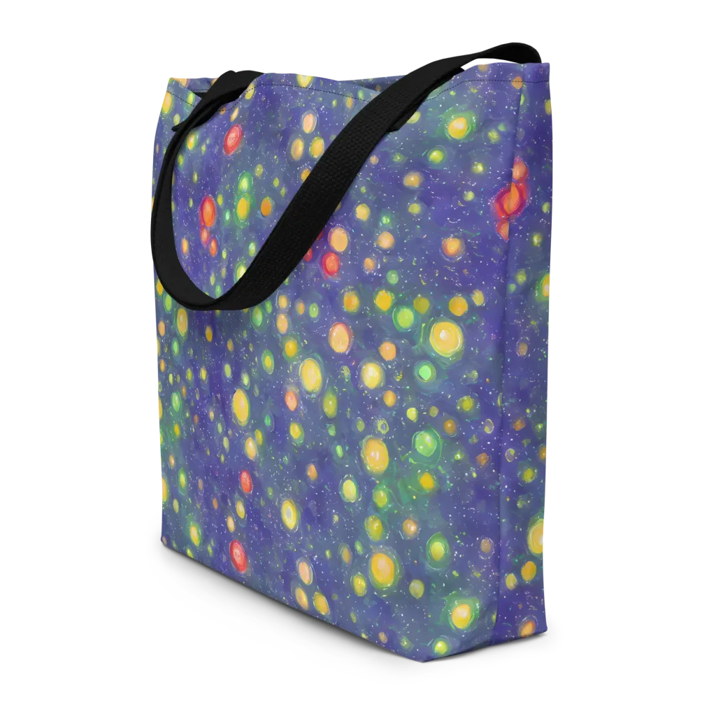 Luminous Nebula on Large Tote Bag W/ Pocket — Front