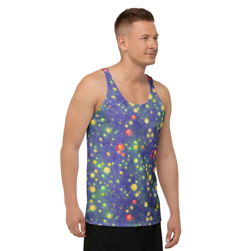 Luminous Nebula on Men's Tank Top — Right Front