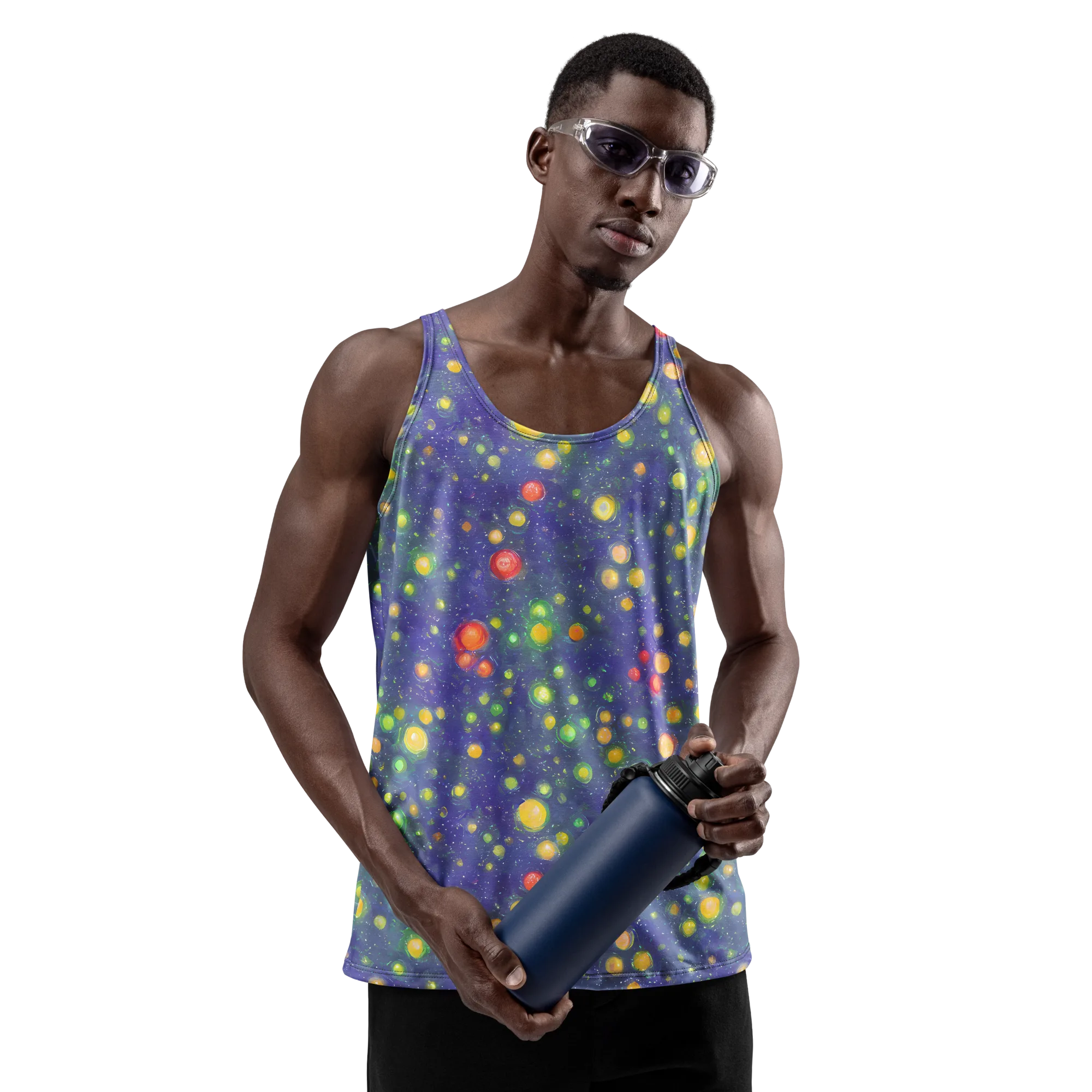 Luminous Nebula on Men's Tank Top — Front