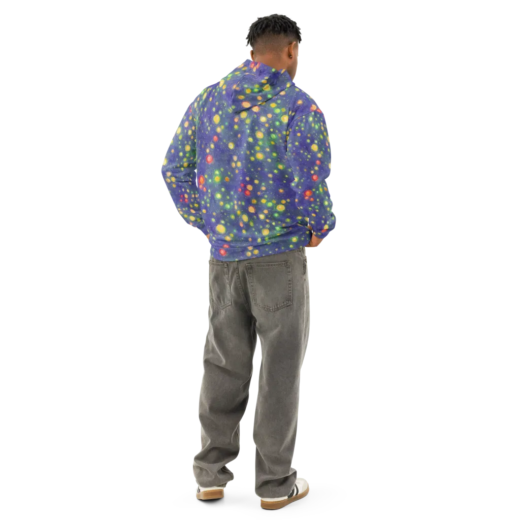 Luminous Nebula on Cotton Hoodie — Back