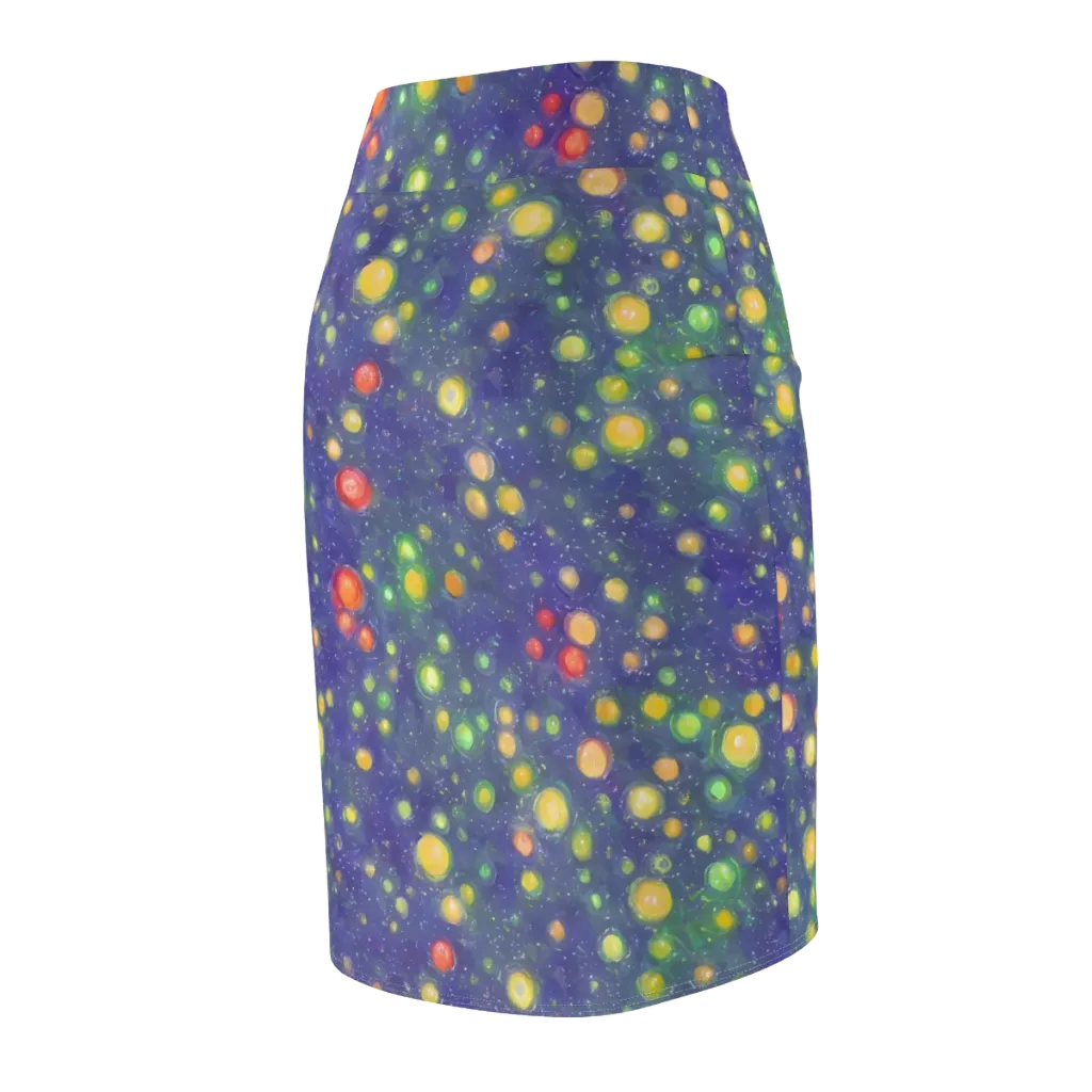 Luminous Nebula on Pencil Skirt — Back Side