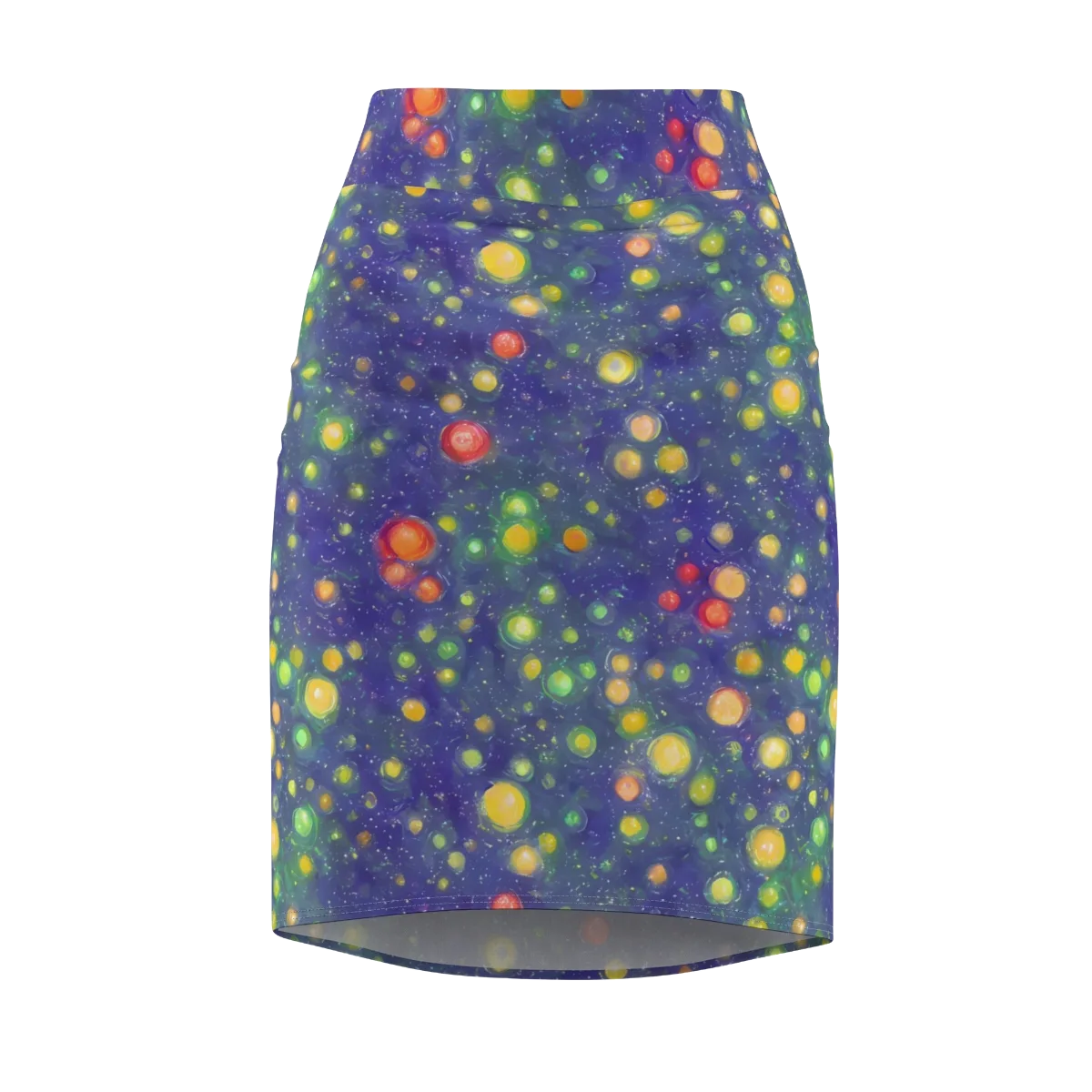 Luminous Nebula on Pencil Skirt — Front