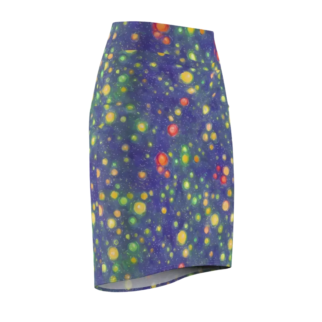 Luminous Nebula on Pencil Skirt — Front Side