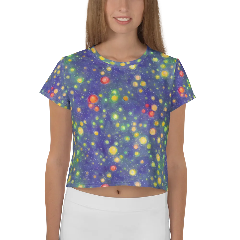 Luminous Nebula on Crop Tee — Front