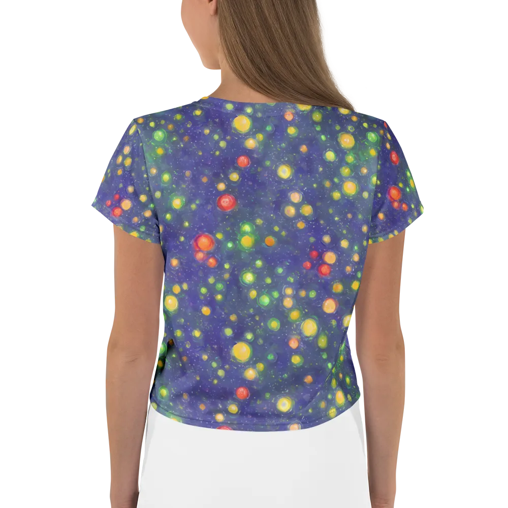 Luminous Nebula on Crop Tee — Back