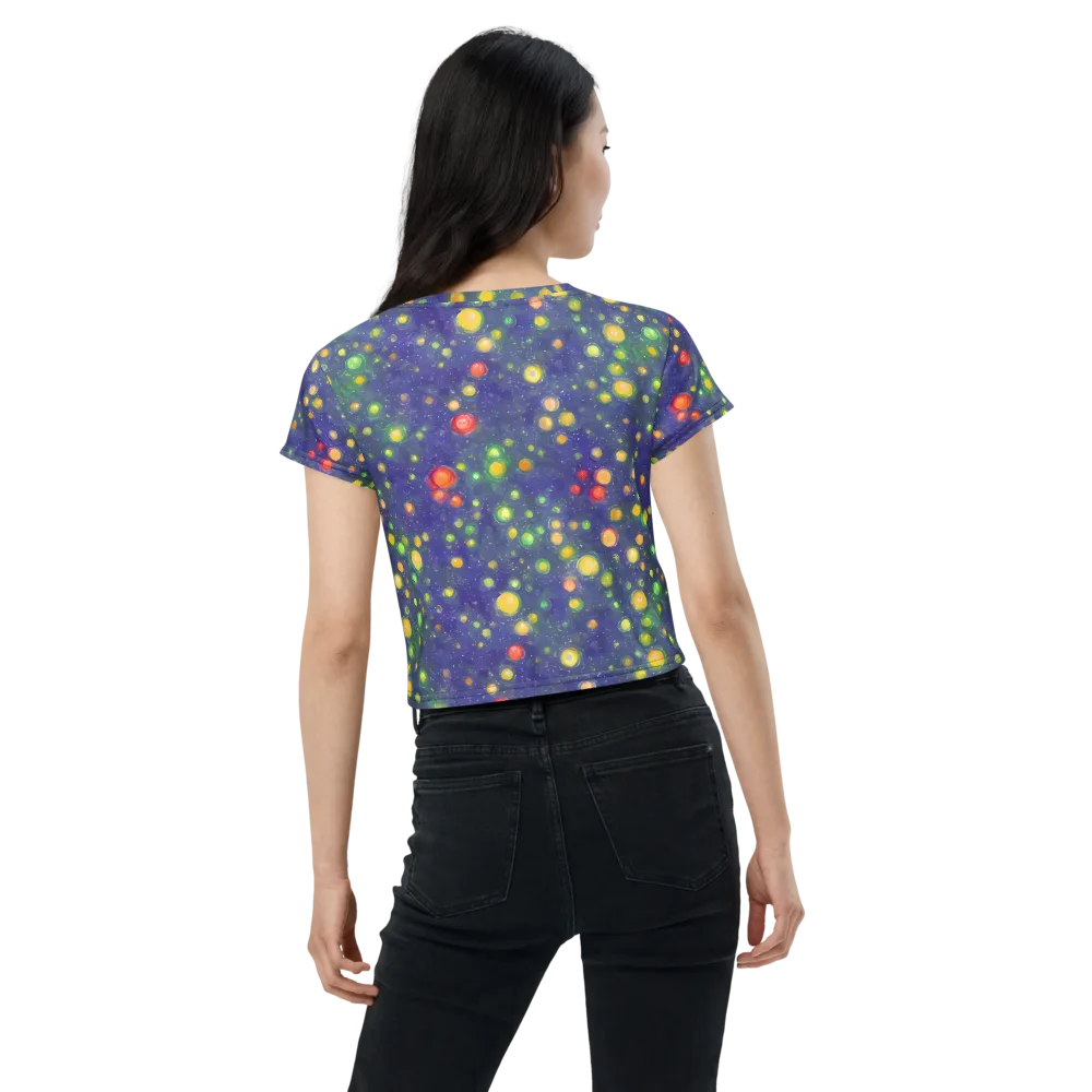 Luminous Nebula on Crop Tee — Back