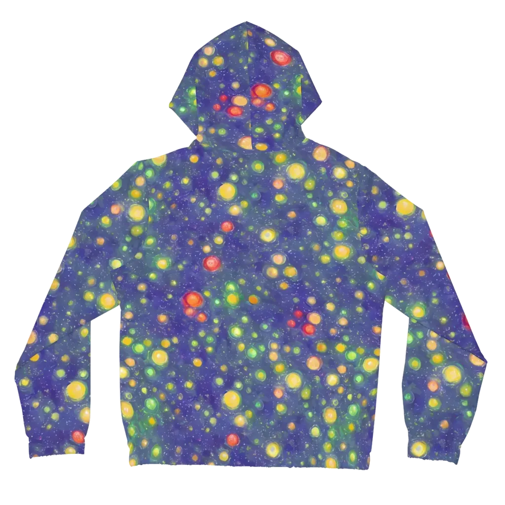 Luminous Nebula on Women's Full-Zip Hoodie — Back
