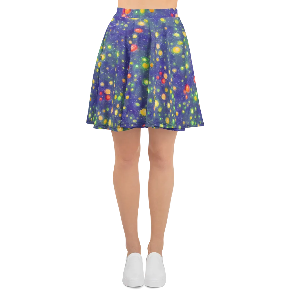Luminous Nebula on Skater Skirt — Front