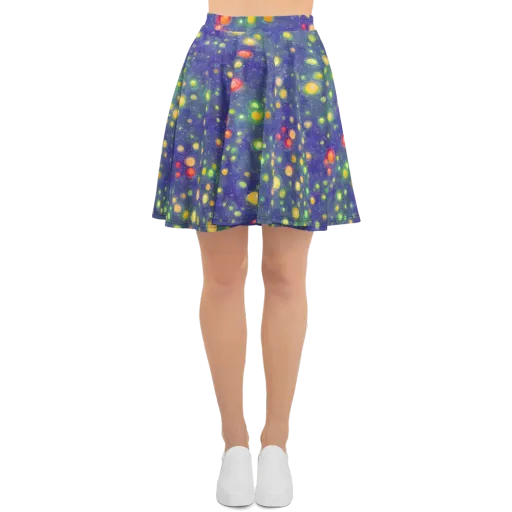 Luminous Nebula on a Skater Skirt