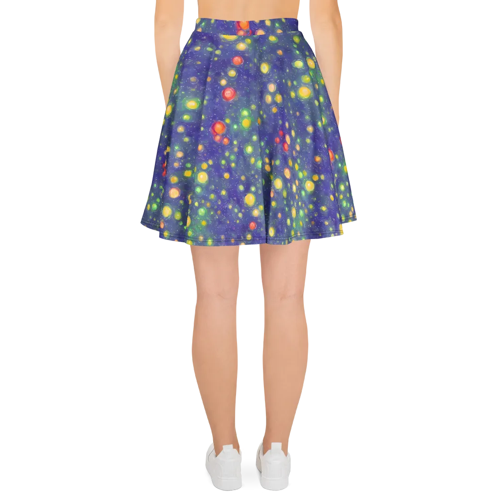 Luminous Nebula on Skater Skirt — Back