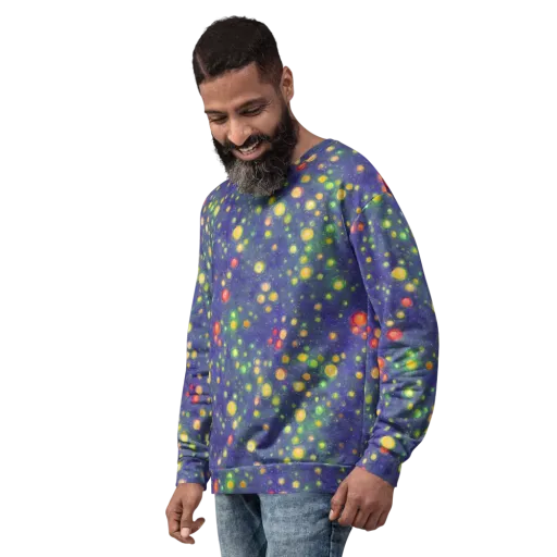 Luminous Nebula on a Sweatshirt