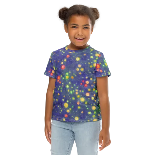Luminous Nebula on a Kids Crew Neck T-Shirt