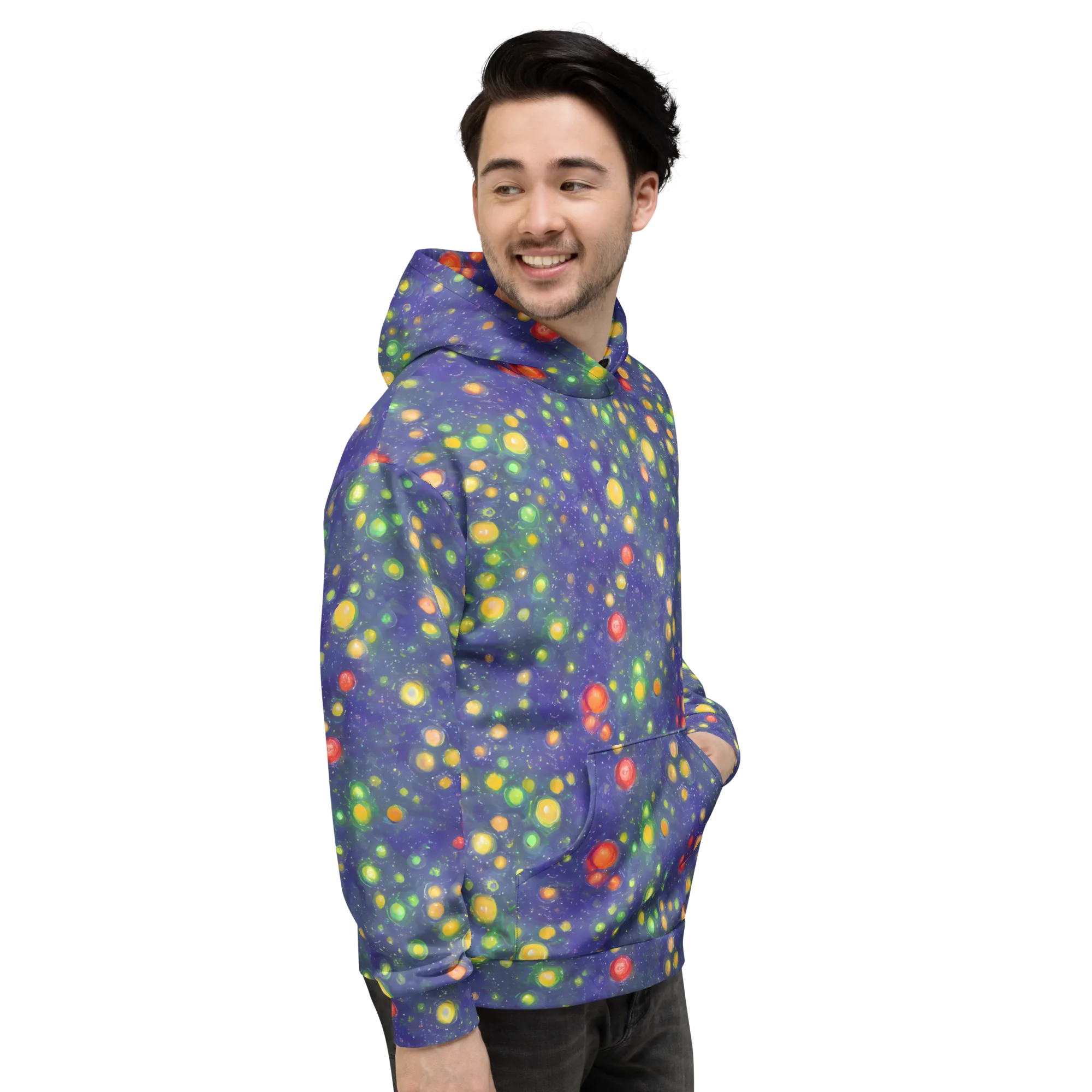 Luminous Nebula on Hoodie — Right