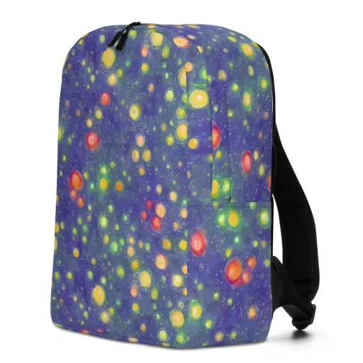 Luminous Nebula on a Minimalist Backpack