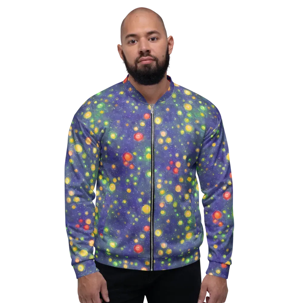 Luminous Nebula on Bomber Jacket — Front
