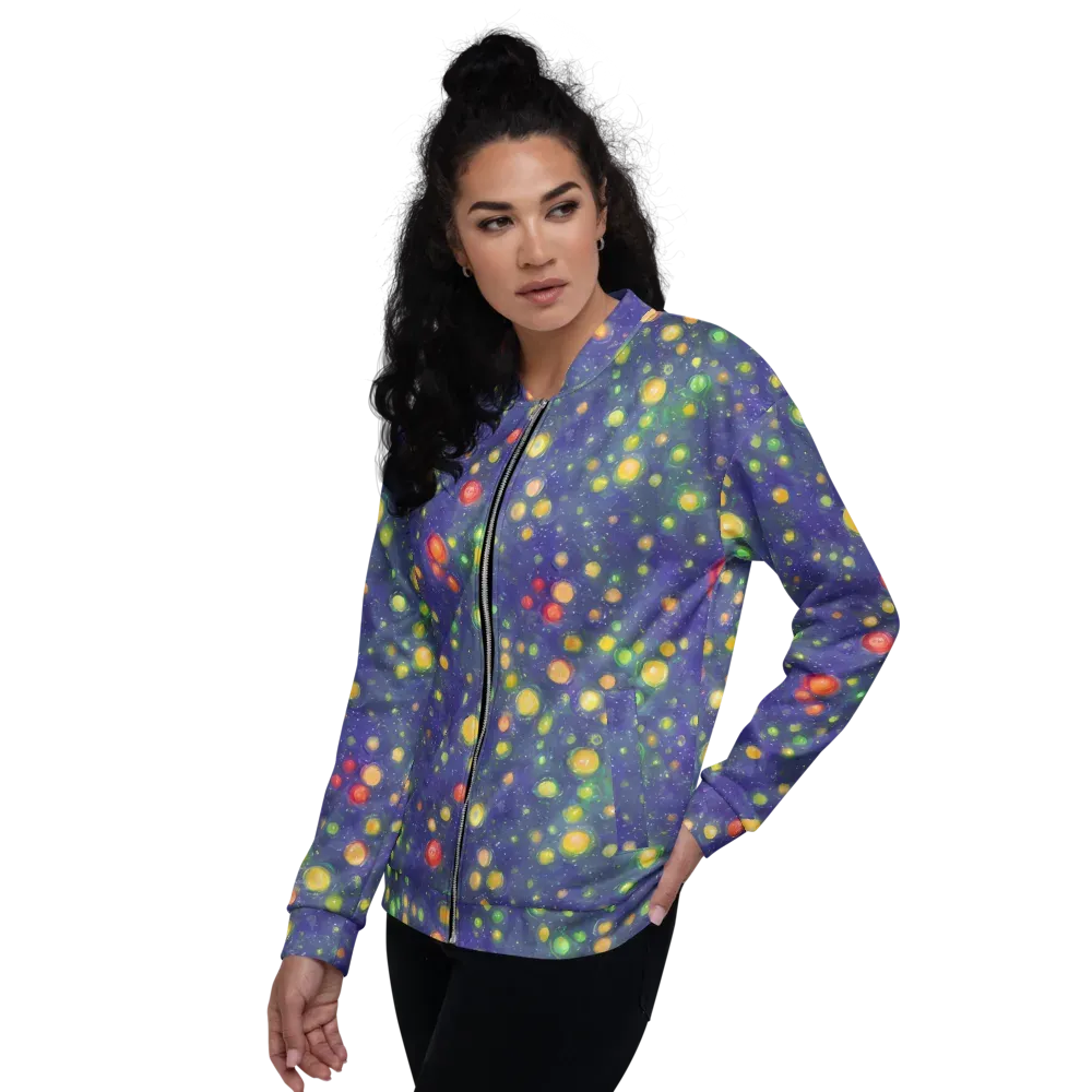Luminous Nebula on Bomber Jacket — Left