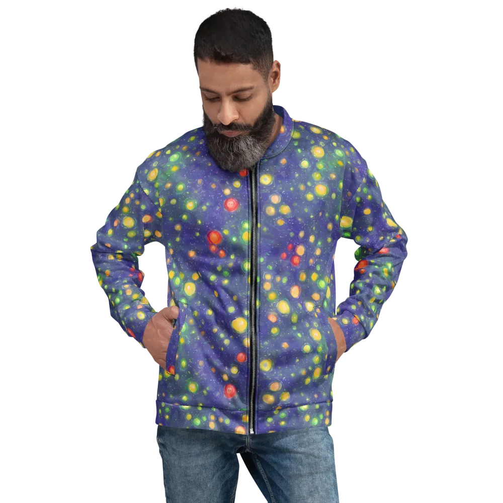 Luminous Nebula on Bomber Jacket — Front