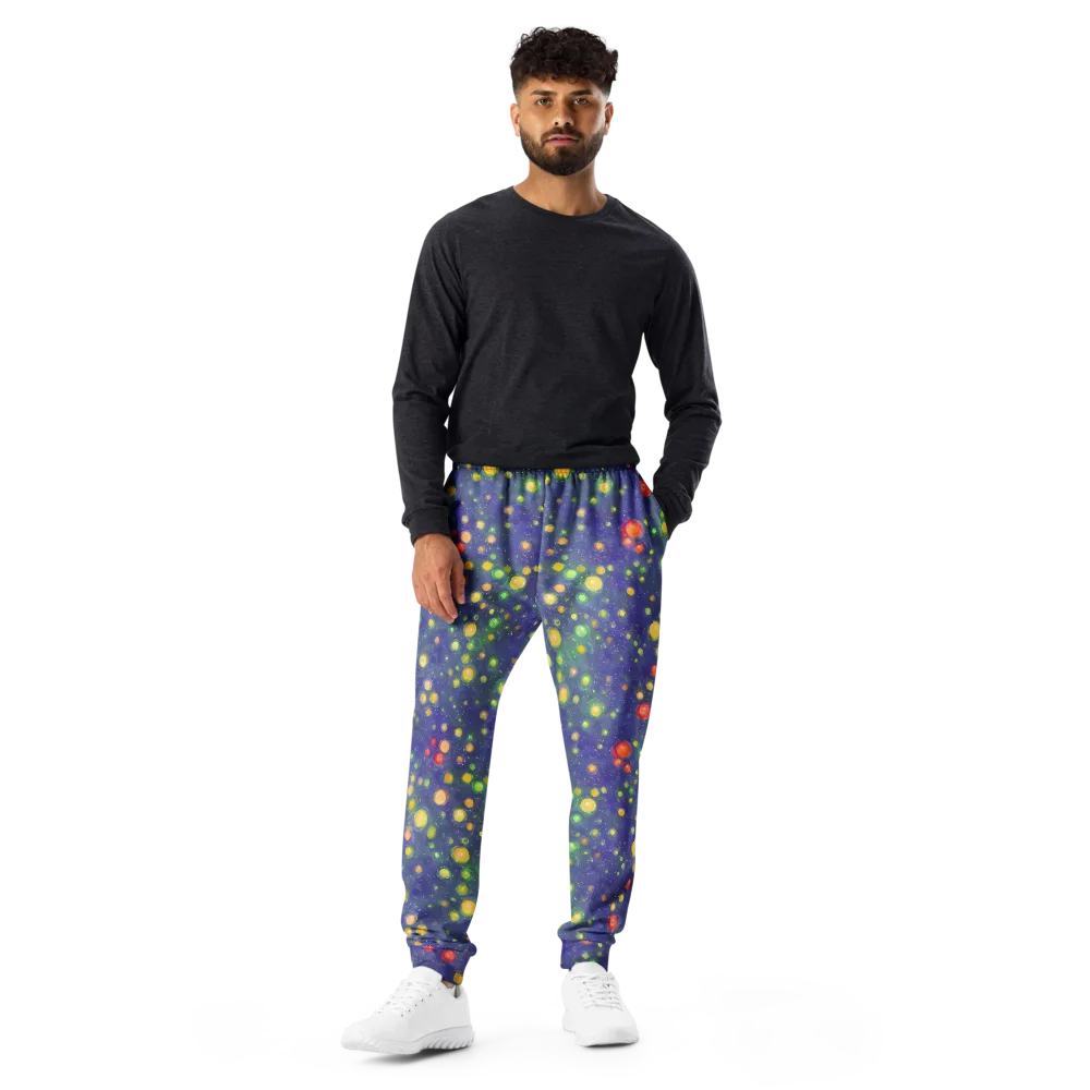 Luminous Nebula on Men's Joggers — Front