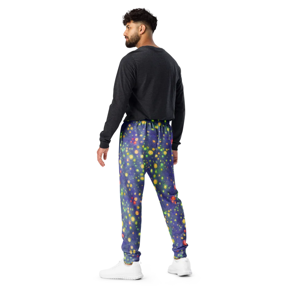 Luminous Nebula on Men's Joggers — Back