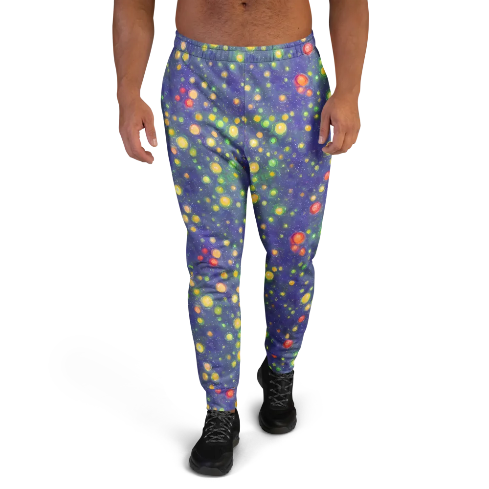 Luminous Nebula on Men's Joggers — Front