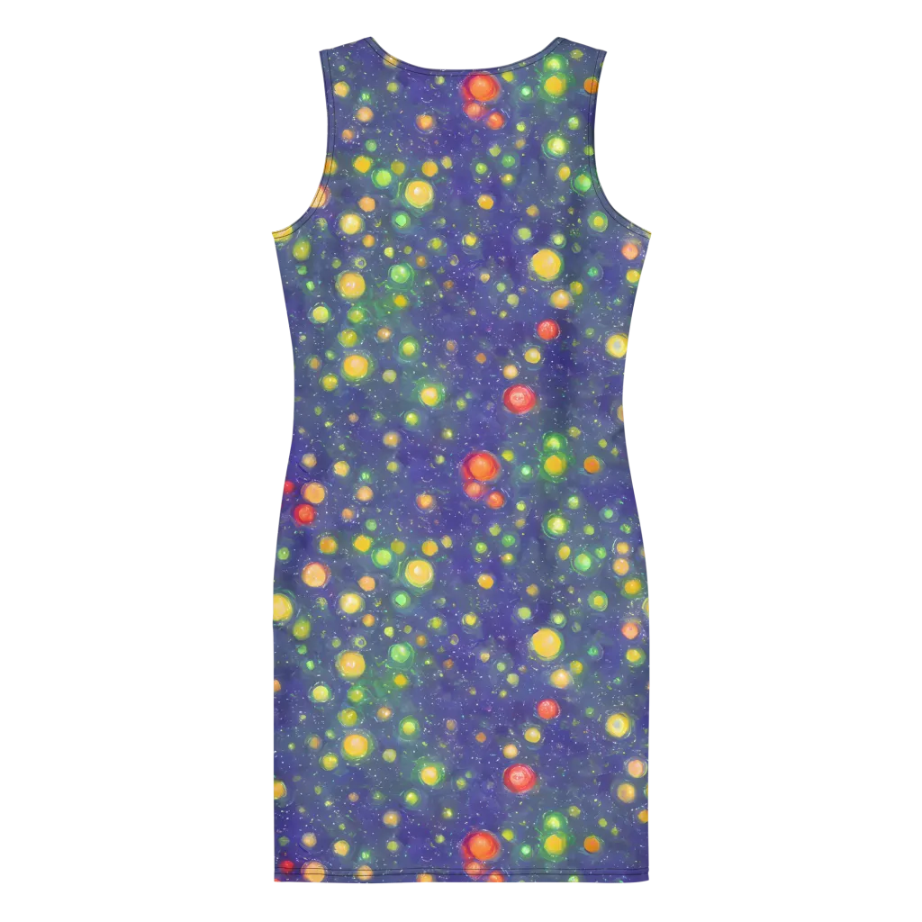 Luminous Nebula on Bodycon Dress — Back