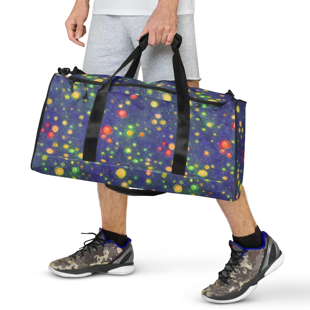 Luminous Nebula on Duffle Bag — Front
