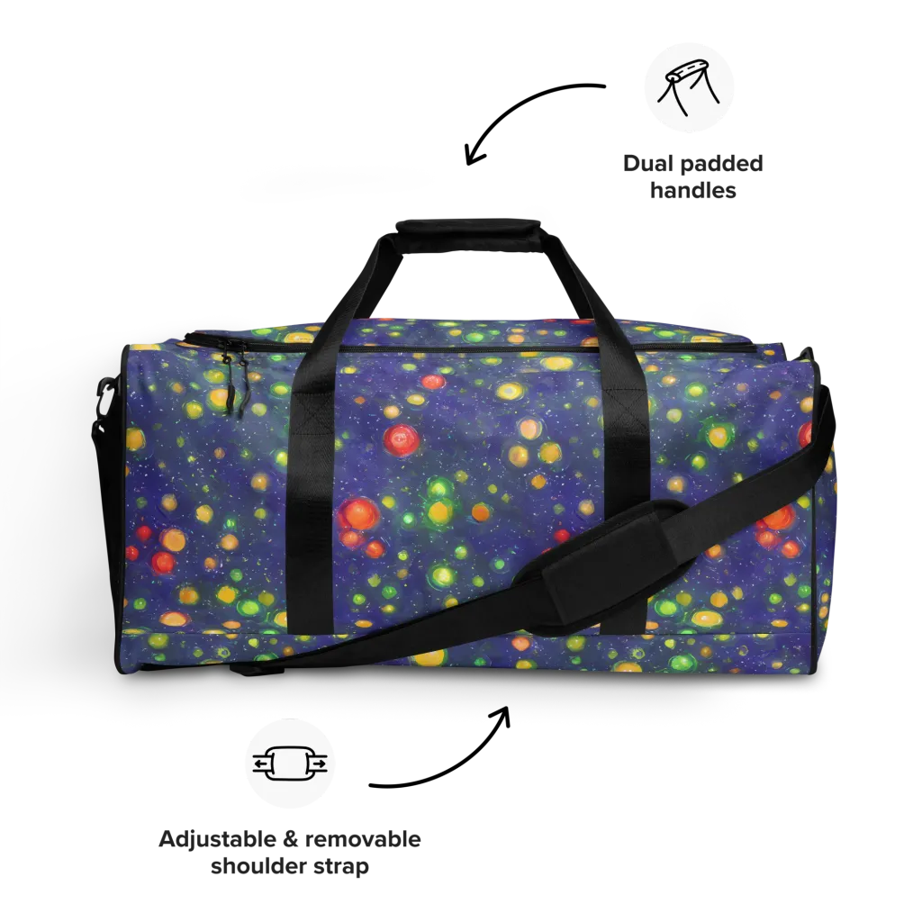 Luminous Nebula on Duffle Bag — Front