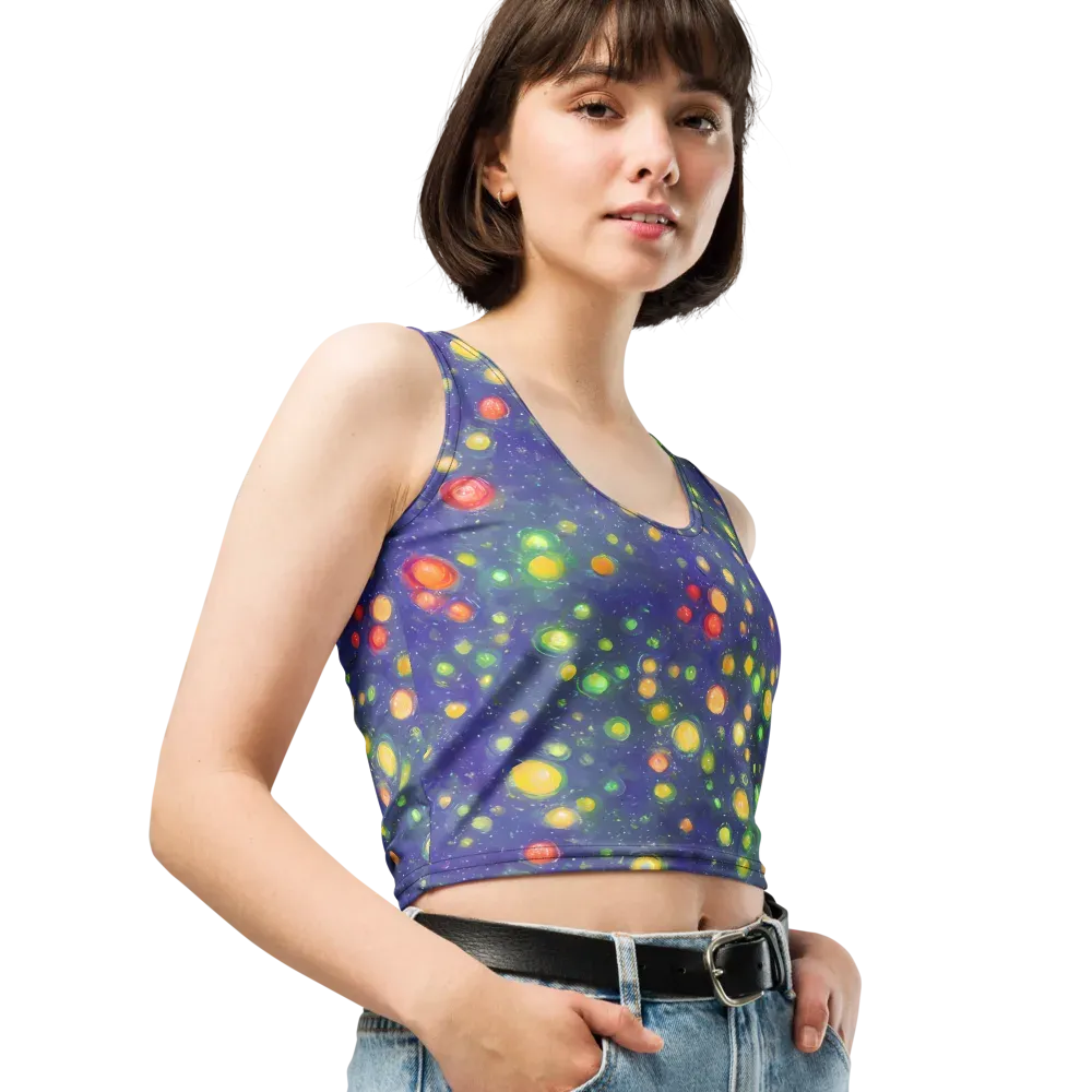 Luminous Nebula on Crop Top — Right Front