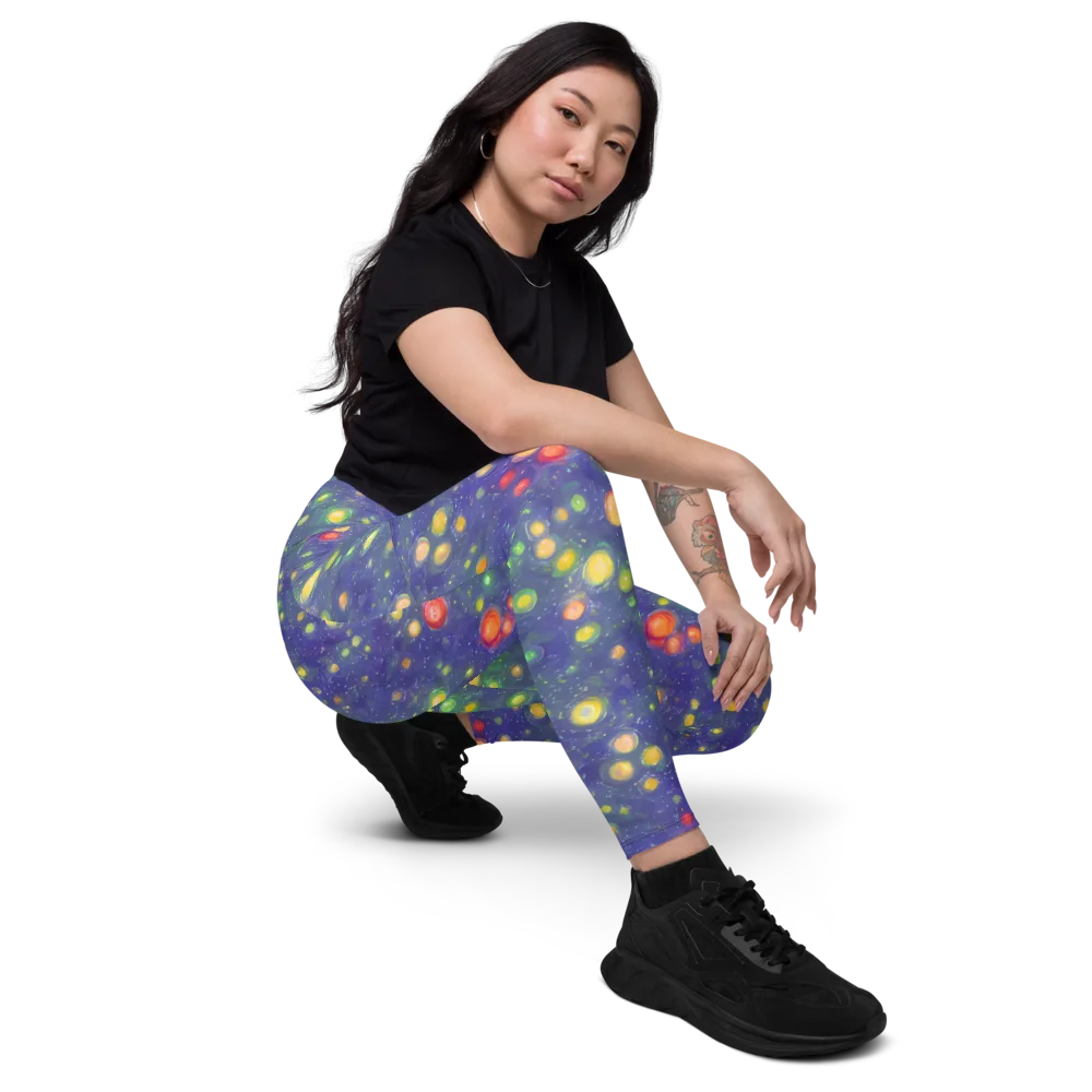 Luminous Nebula on Leggings with Pockets — Right Front