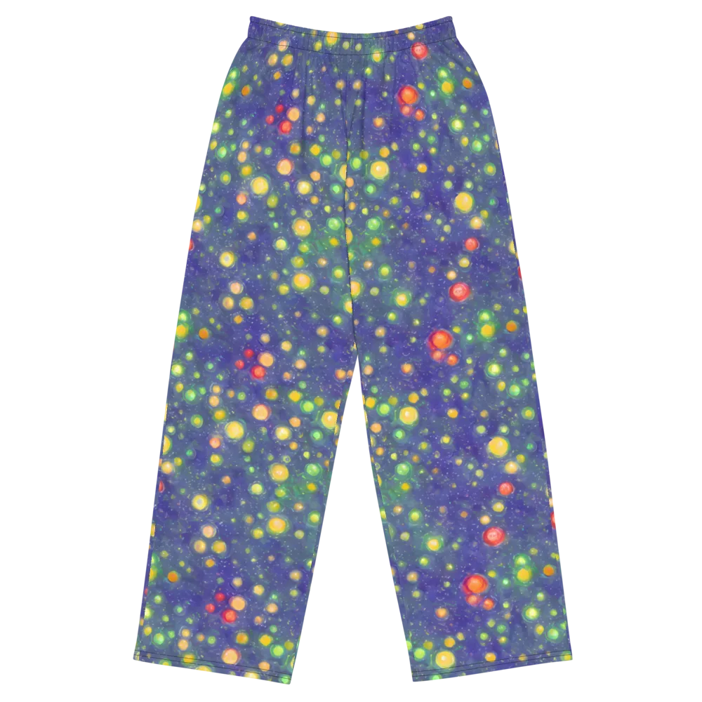 Luminous Nebula on Wide-Leg Pants — Front