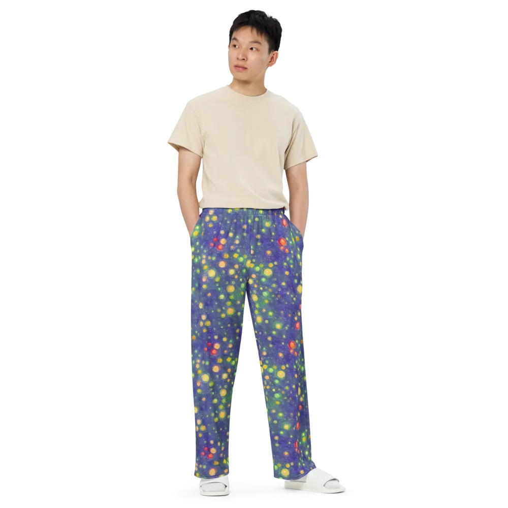 Luminous Nebula on Wide-Leg Pants — Front