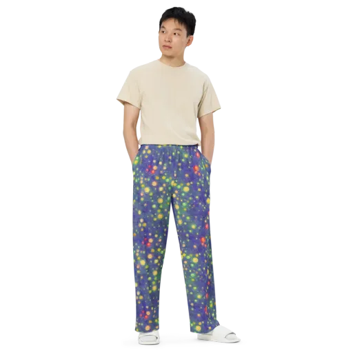 Luminous Nebula on a Wide-Leg Pants